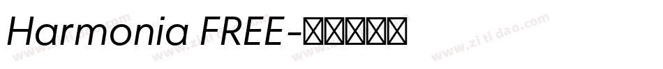 Harmonia FREE字体转换